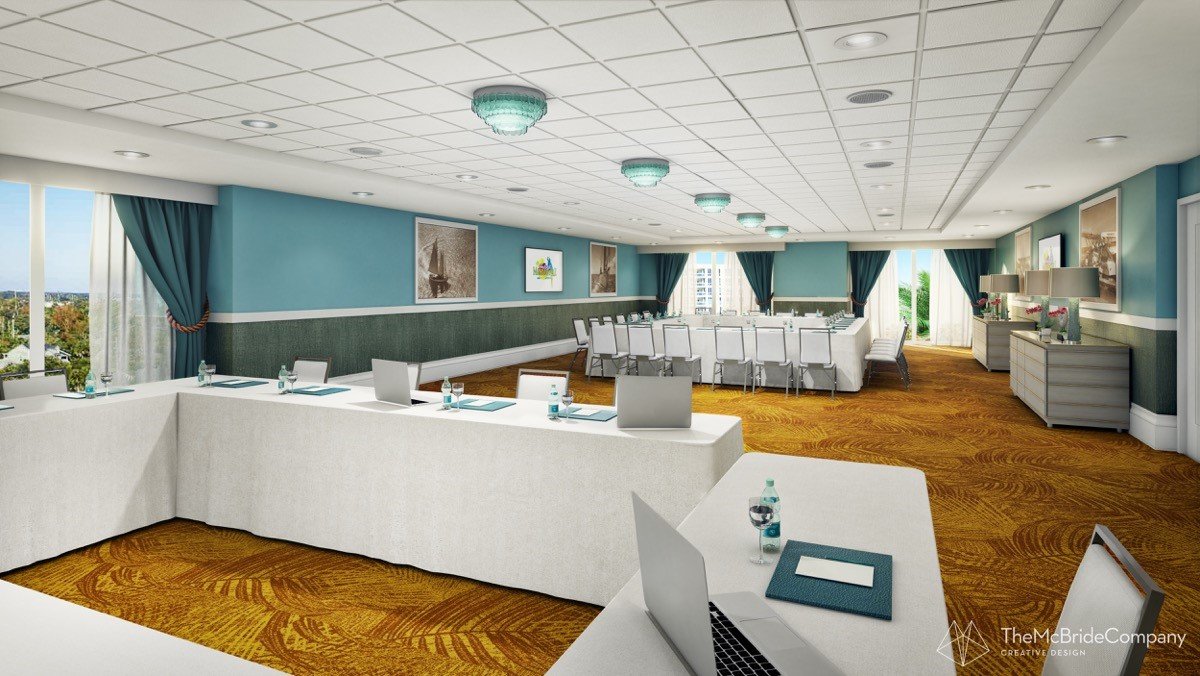 The resort will include space available for meetings and events.